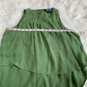 J.Crew Sleeveless Blouse Olive Size 6